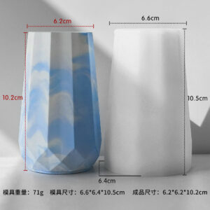 قالب سیلیکونی گلدان الماس