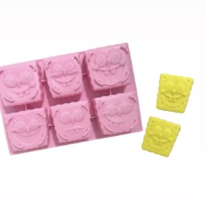 قالب شمع باب اسفنجی(یکی از شش قالب به صورت تصادفی ارسال میشود)